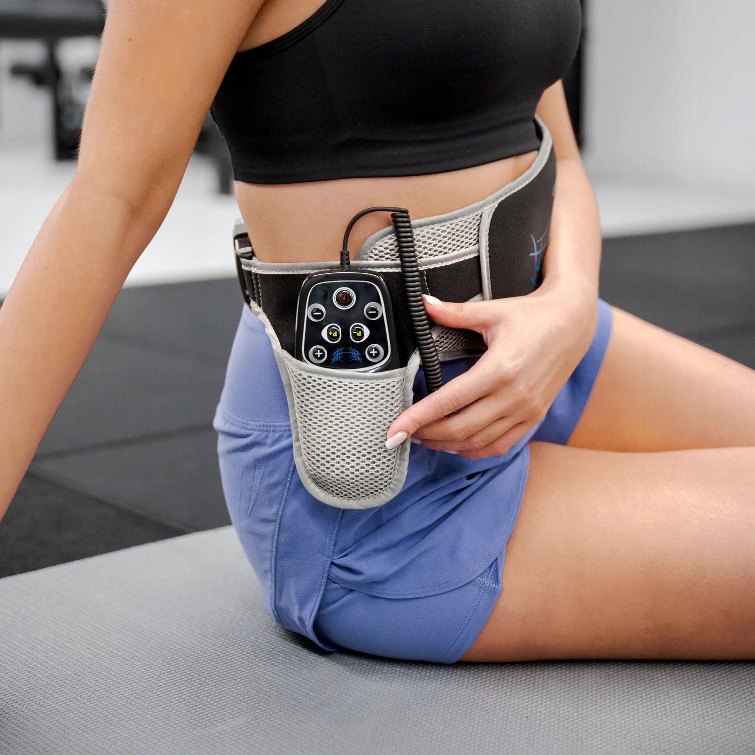 ABDOMINAL MUSCLE ELECTROSTIMULATOR ABDOMINAL MASSAGER SLIMMING BELT GYMTEK