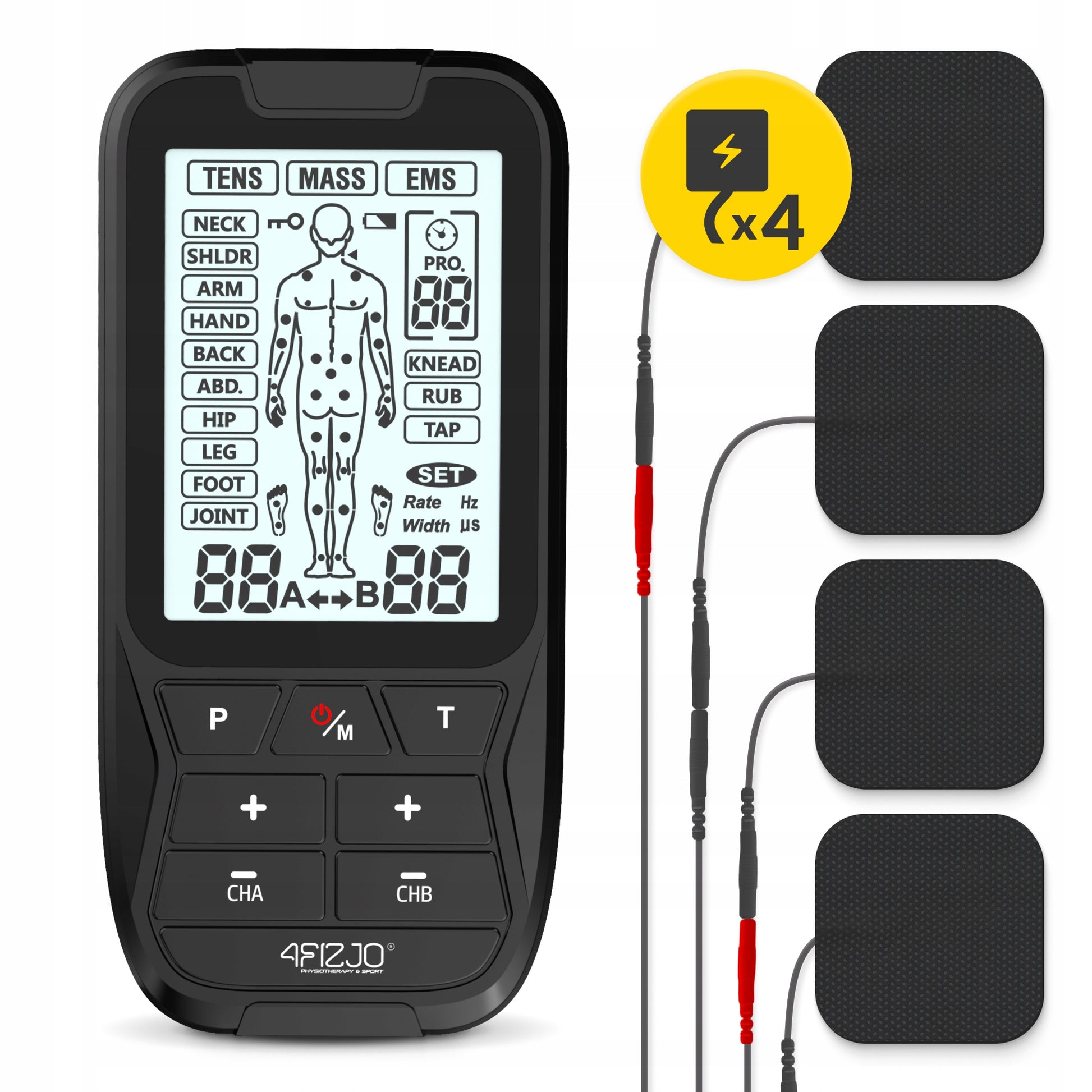ELECTROSTIMULATION MUSCLE MASSAGE STIMULATION ELECTROTHERAPY TENS EMS LITE