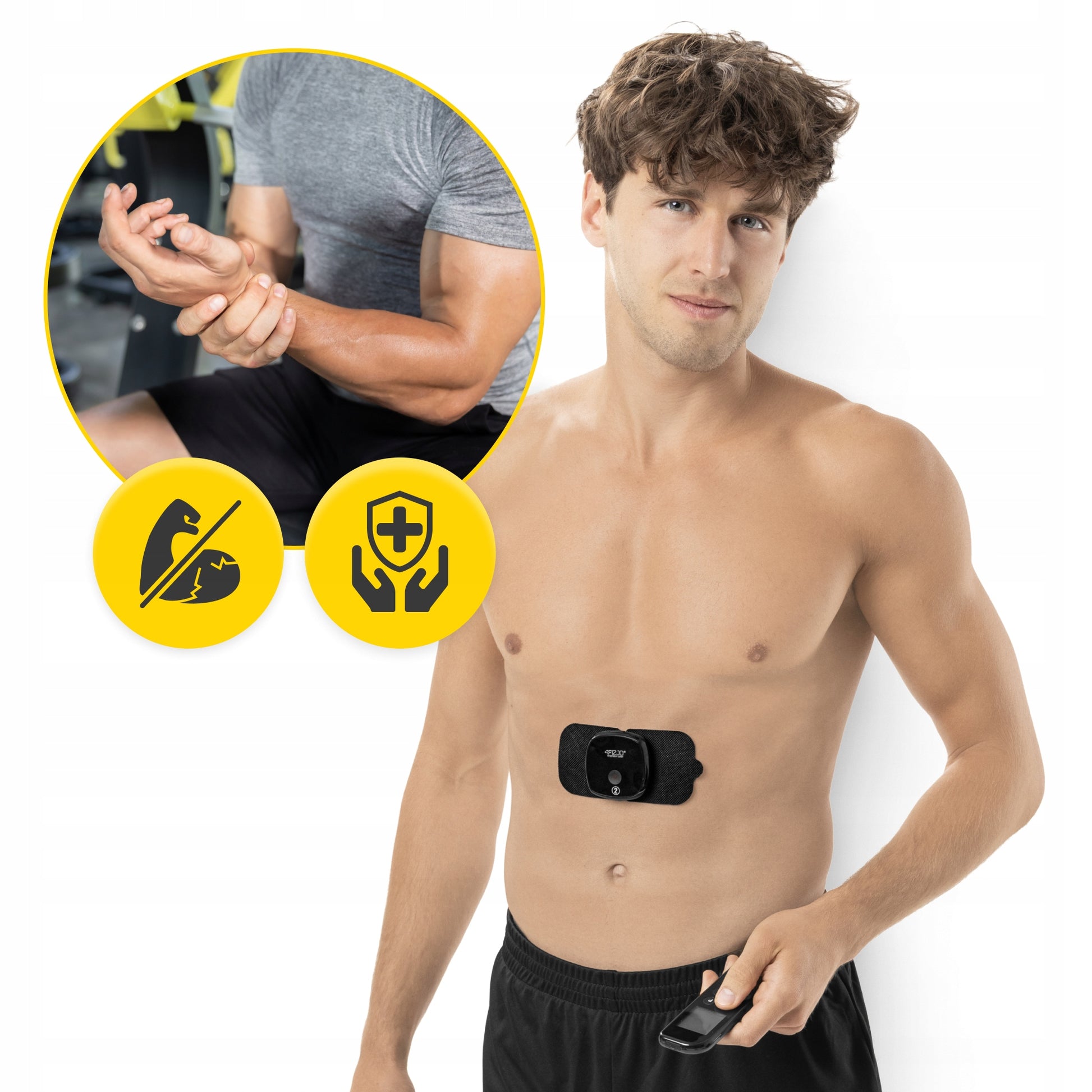 ELECTROSTIMULATOR MUSCLE MASSAGE STIMULATION ELECTROTHERAPY TENS EMS EVO 3in1