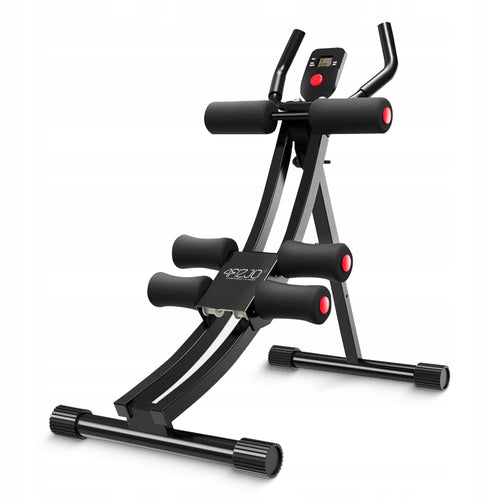 ABDOMINAL MUSCLE TRAINER ADJUSTABLE FOLDING FOR EXERCISE WITH COUNTER 4FIZJO