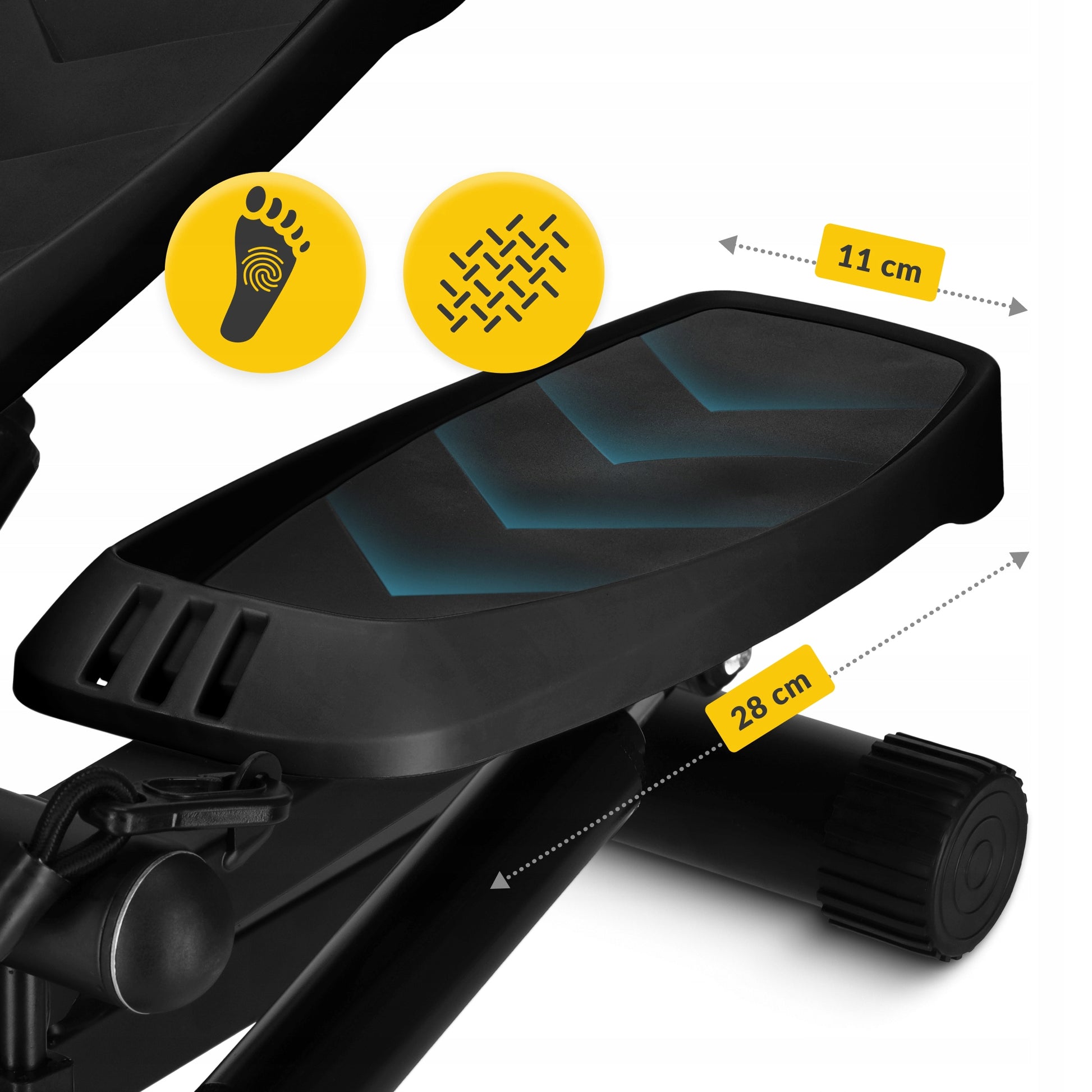 STEPPER FOR STEP EXERCISES WITH FITNESS LINKS WITH EVO TRAINING COUNTER