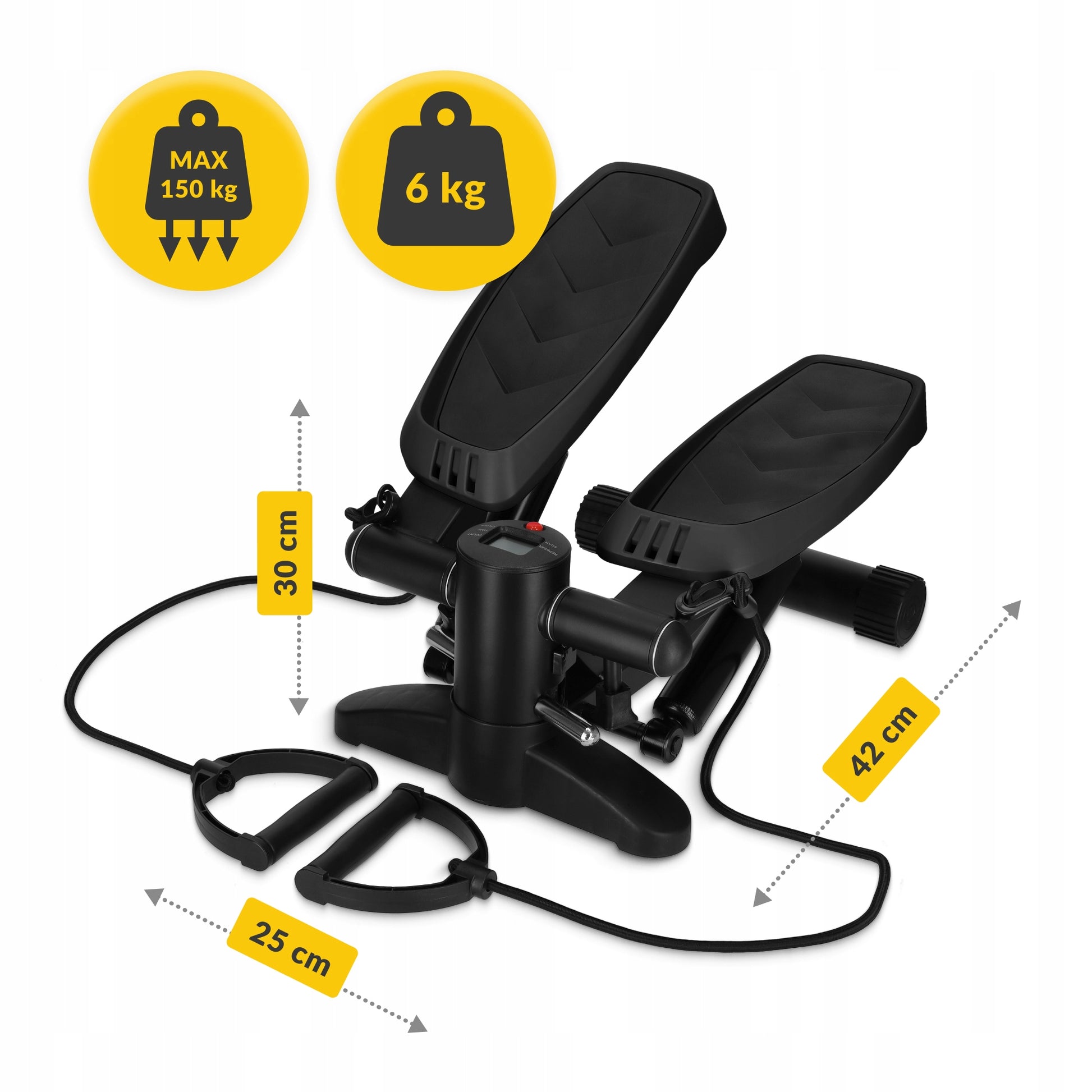 STEPPER FOR STEP EXERCISES WITH FITNESS LINKS WITH EVO TRAINING COUNTER