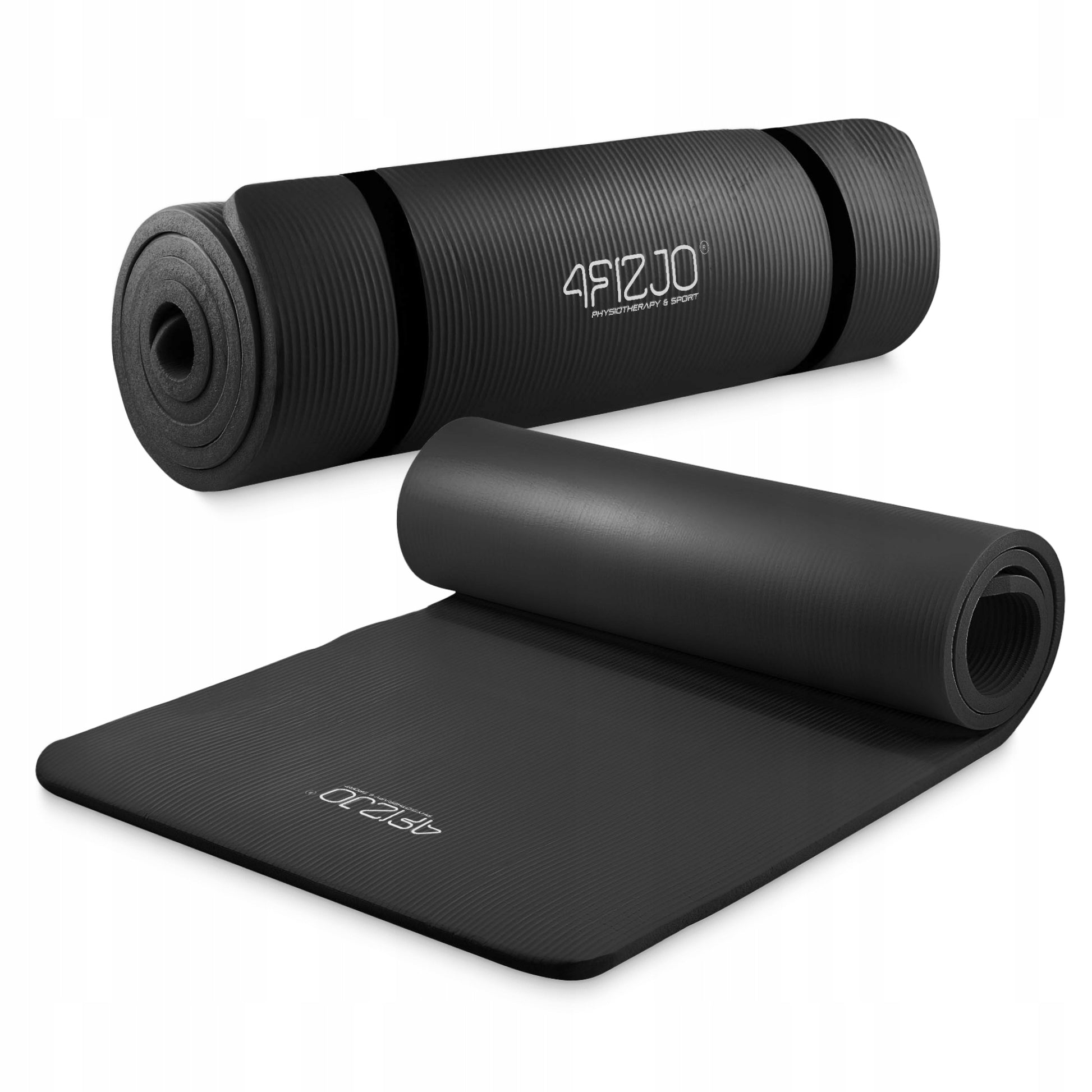 YOGA EXERCISE MAT GYMNASTIC TRAINING FITNESS HANDLE THICK NBR 1,5CM