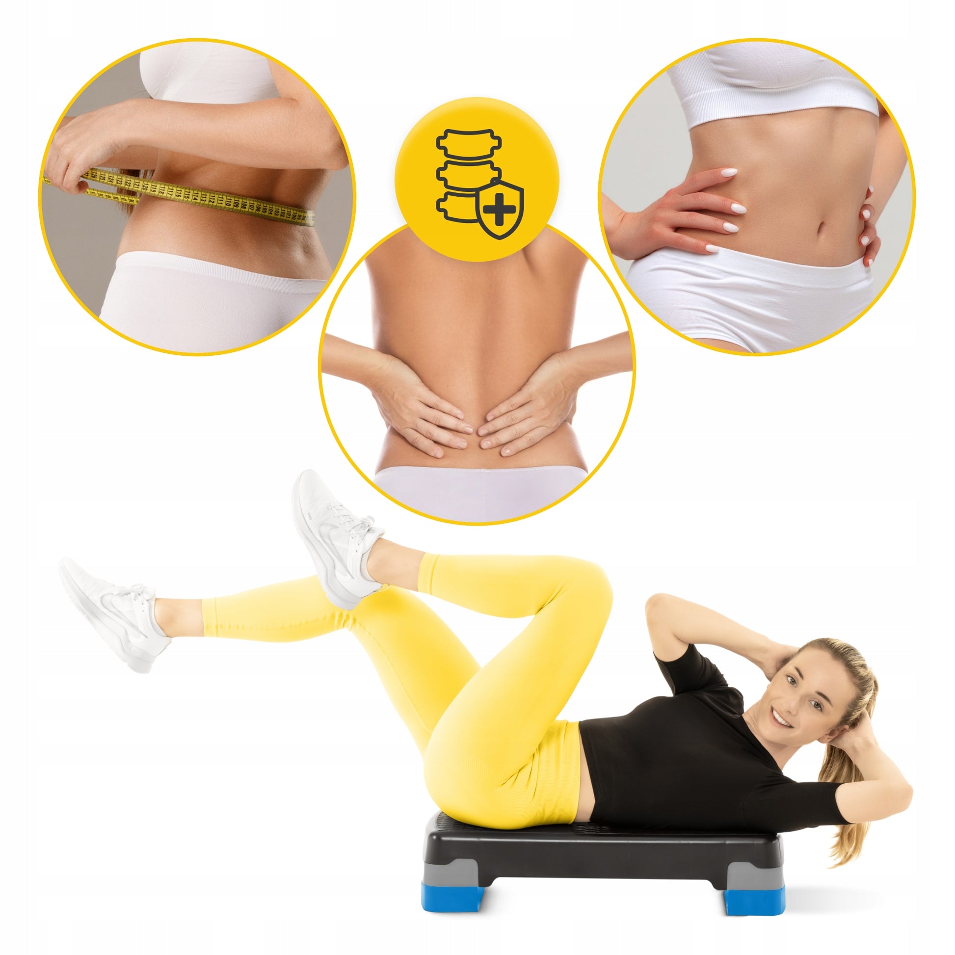 STEP FOR FITNESS AEROBICS EXERCISE 2 STAGE ADJUSTABLE DURABLE