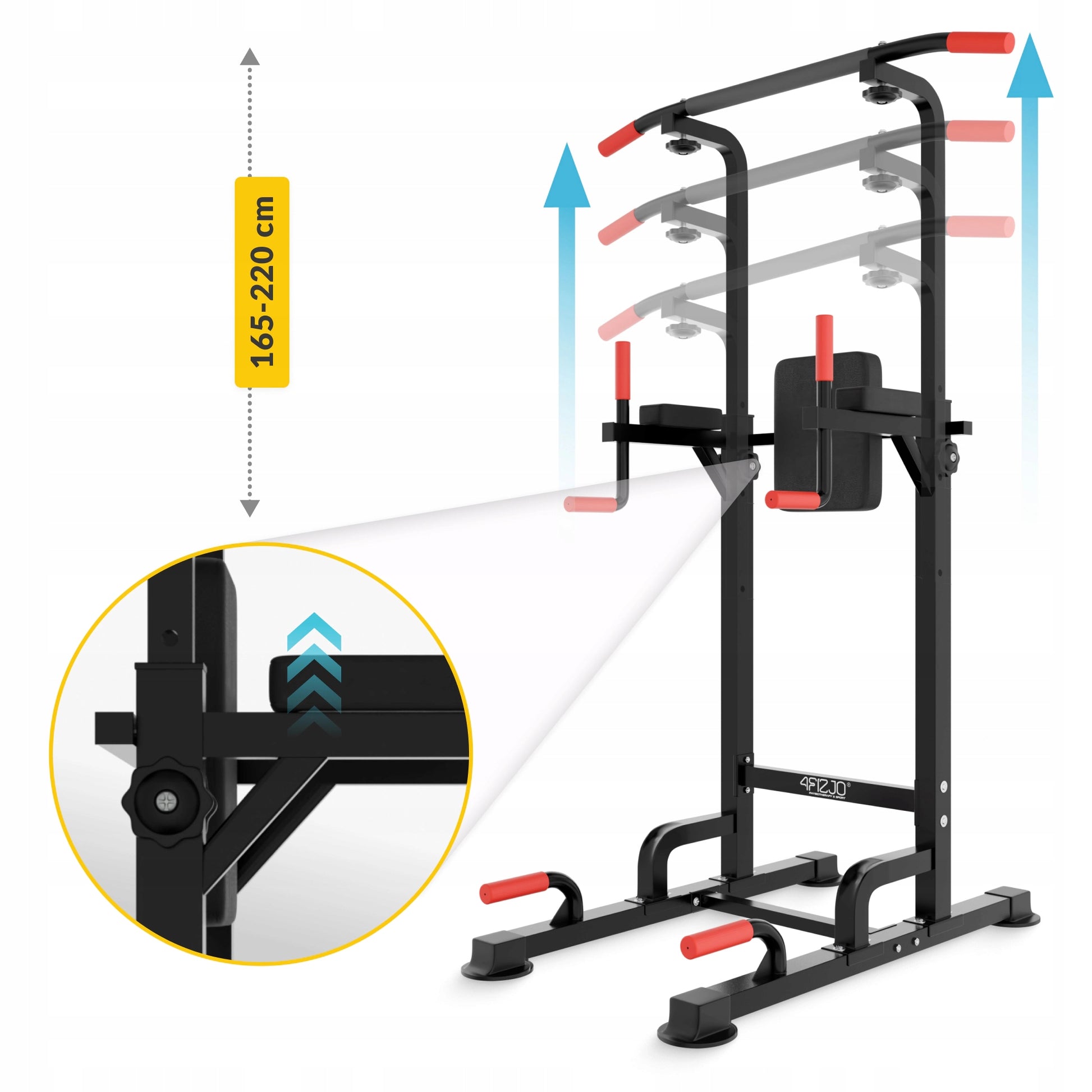MULTIFUNCTION HANDRAIL FREESTANDING ADJUSTABLE TRAINING BAR WITH BENCH