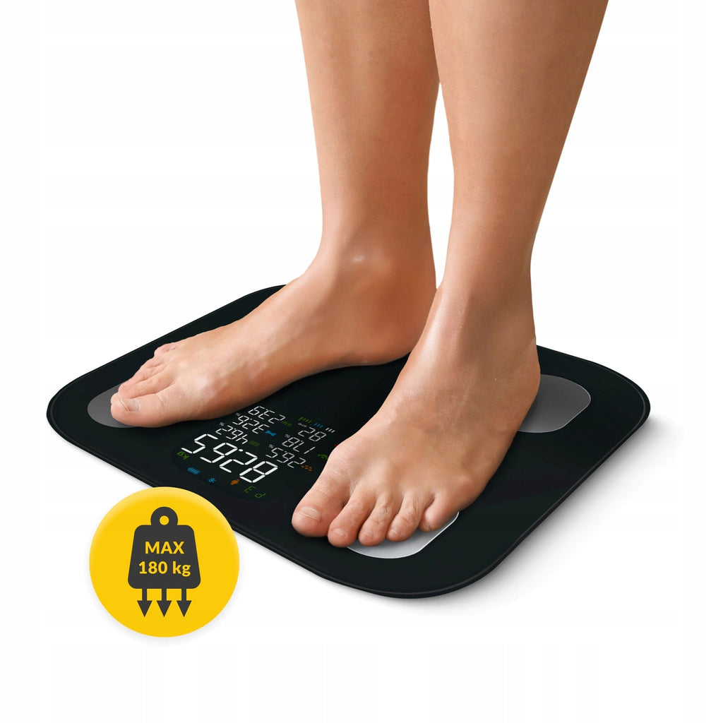 BATHROOM SCALE ANALYTICAL ELECTRONIC FAT MEASUREMENT BMI GLASS PRO