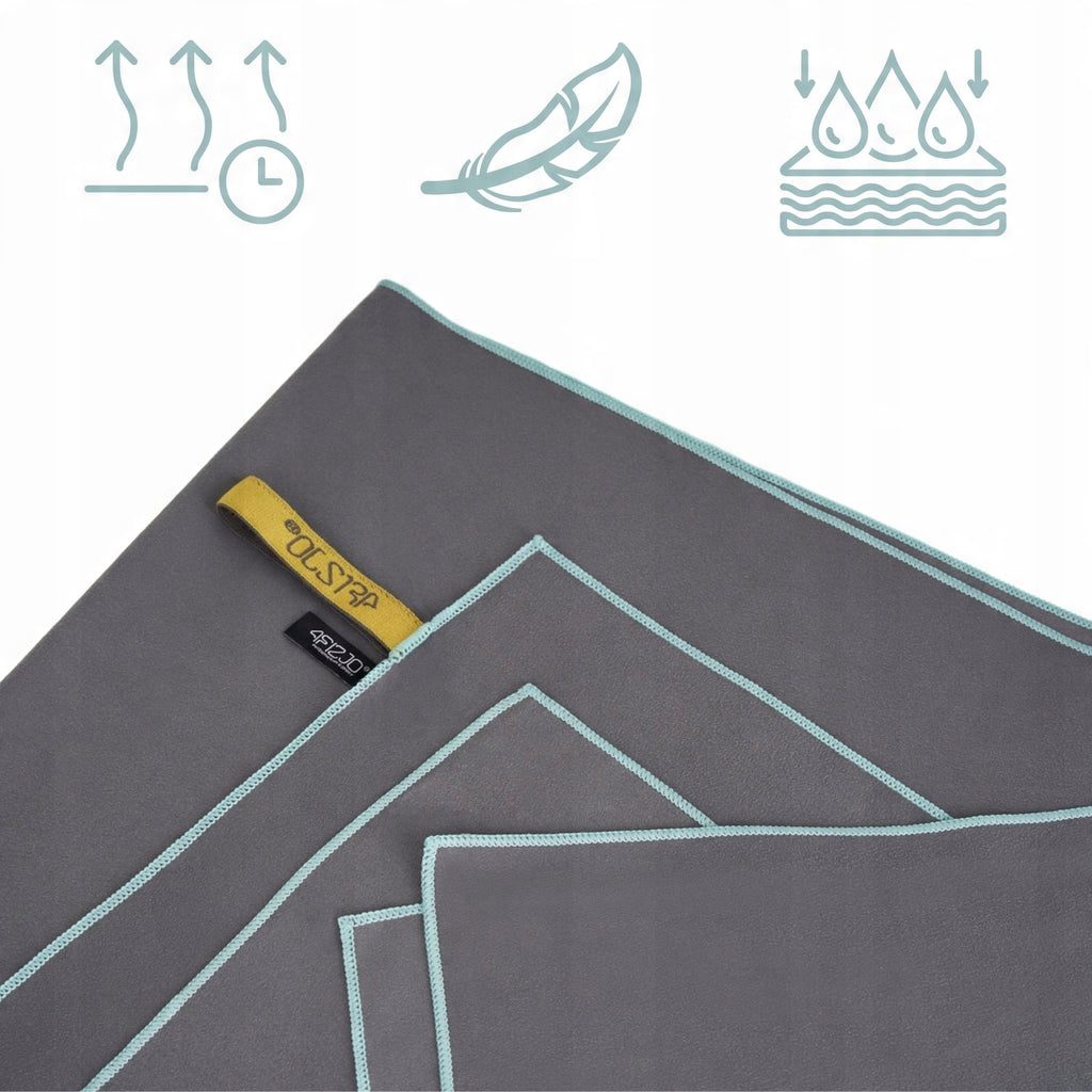 QUICK-DRYING MICROFIBER BATH TOWEL FOR GYM LARGE 180 x 100 CM