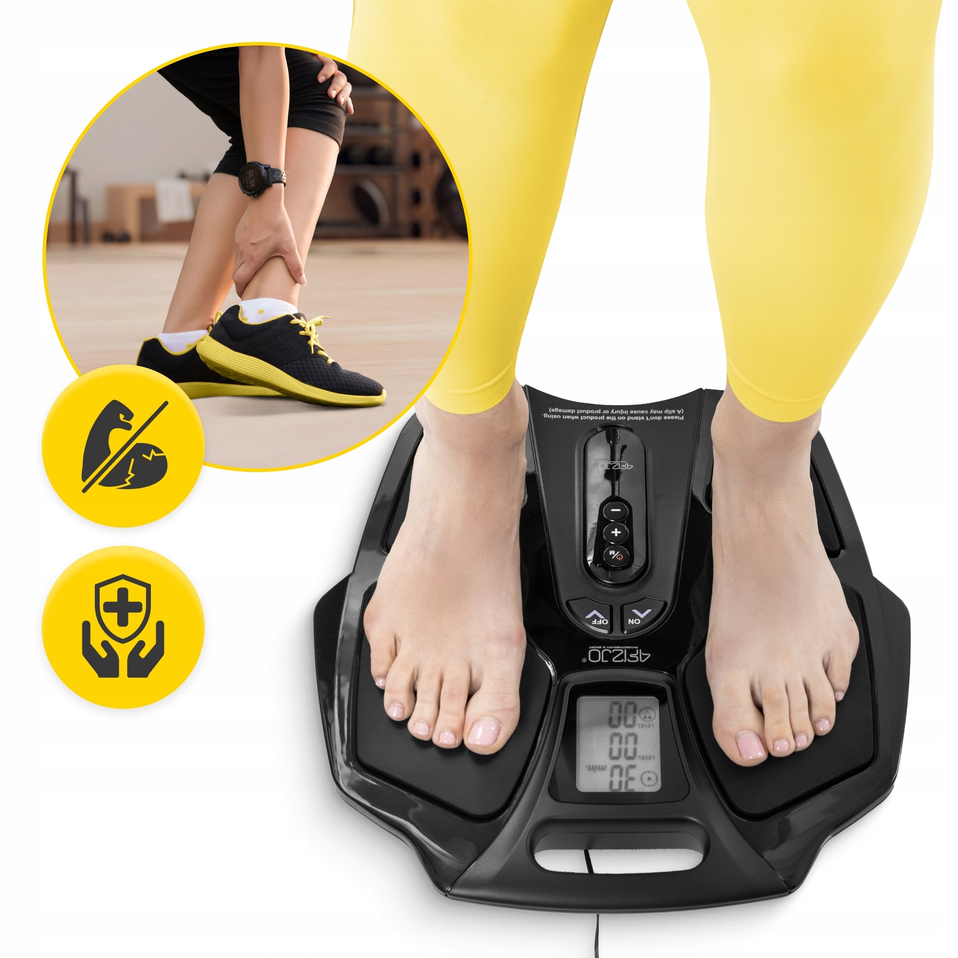 MUSCLE ELECTROSTIMULATOR MAT FOOT MASSAGER TENS EMS 2in1 FOR ACUPRESSURE PILOT