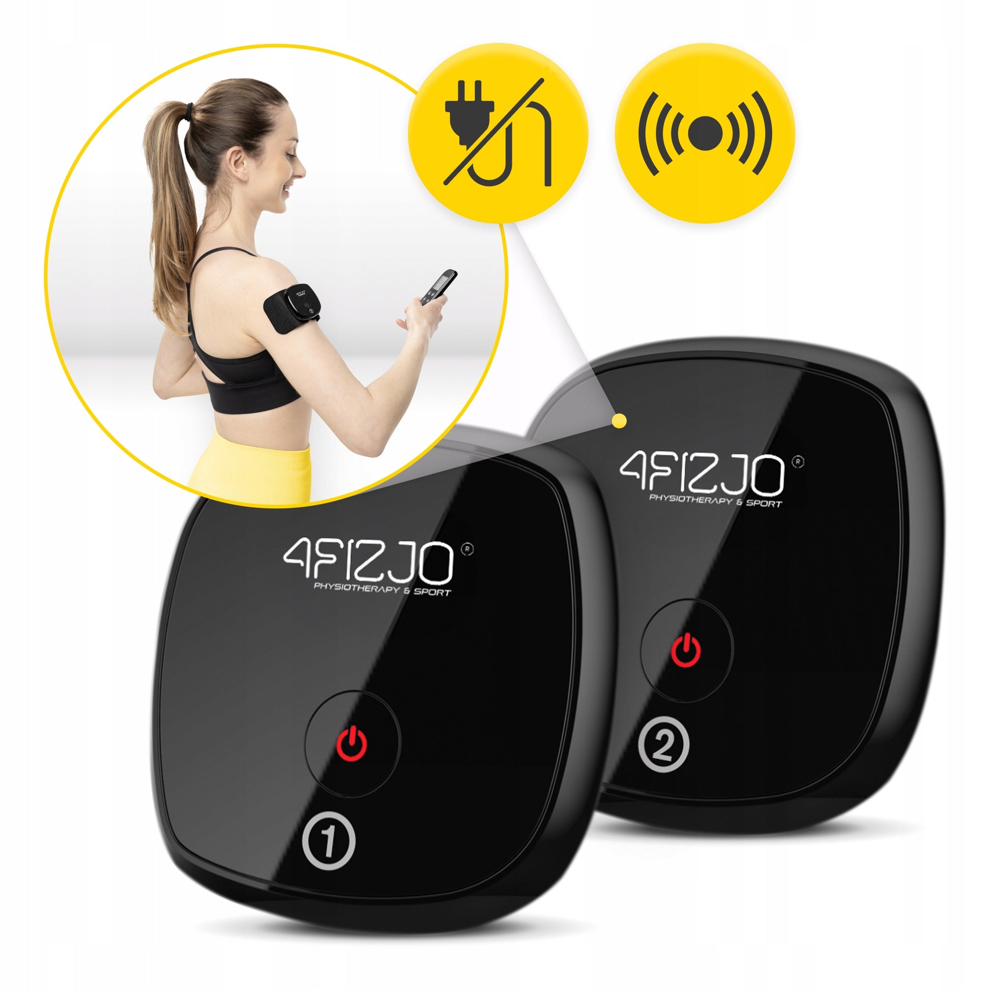 ELECTROSTIMULATOR MUSCLE MASSAGE STIMULATION ELECTROTHERAPY TENS EMS EVO 3in1