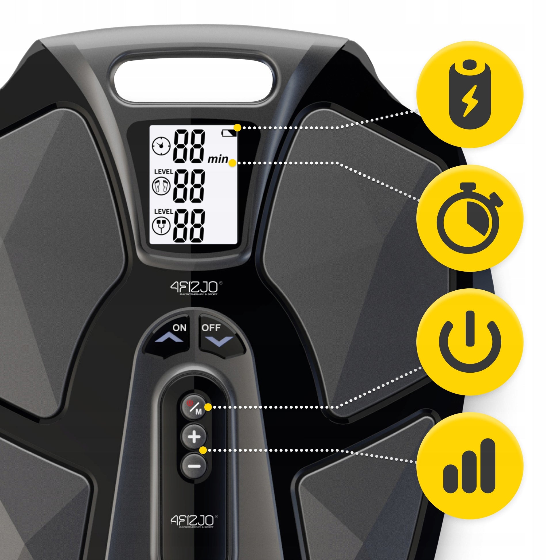 MUSCLE ELECTROSTIMULATOR MAT FOOT MASSAGER TENS EMS 2in1 FOR ACUPRESSURE PILOT