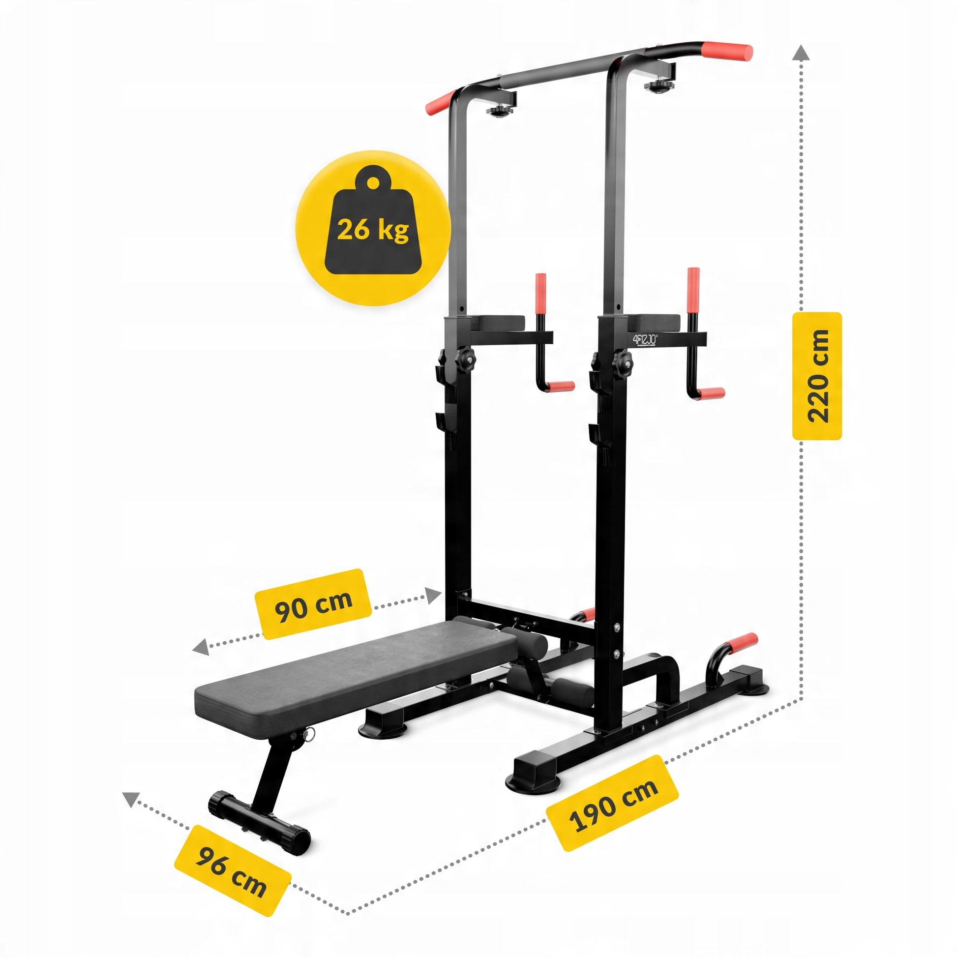 HANDRAIL MULTIFUNCTIONAL BENCH EXERCISE BENCH FREESTANDING PRO+
