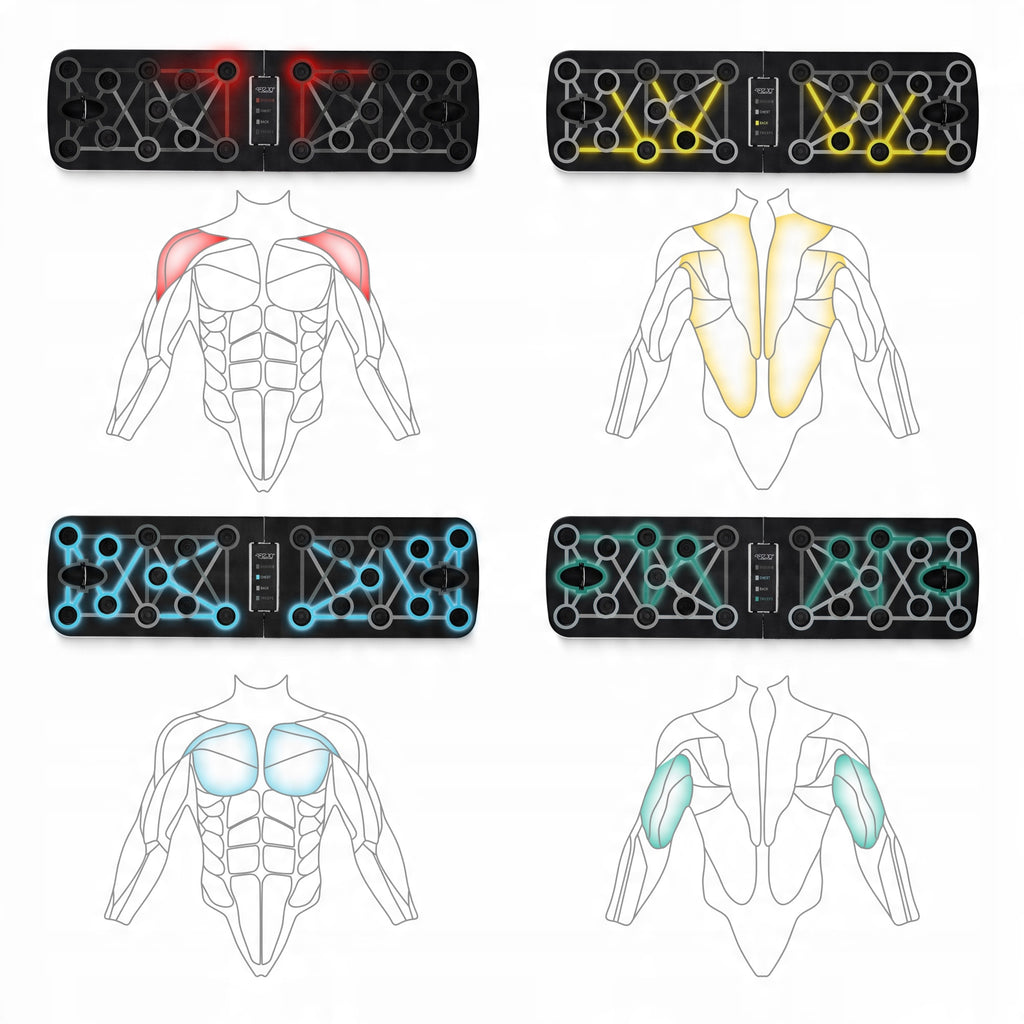 PUSH-UP BOARD EXERCISE PLATFORM HANDLES MULTIFUNCTIONAL PUSH UP BOARD