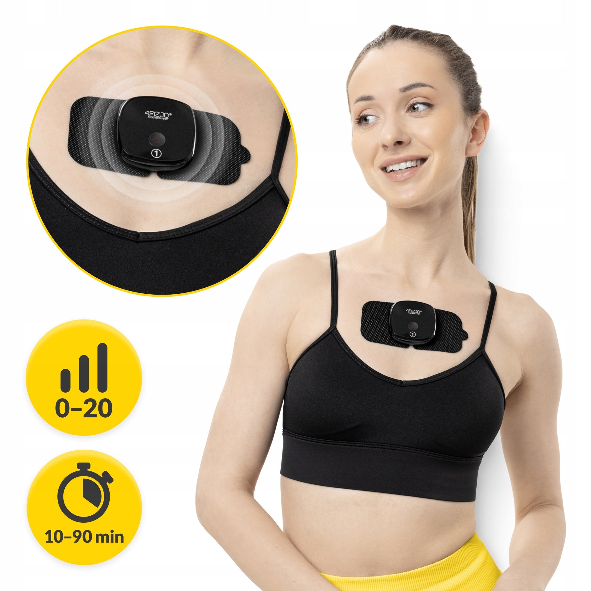 ELECTROSTIMULATOR MUSCLE MASSAGE STIMULATION ELECTROTHERAPY TENS EMS EVO 3in1