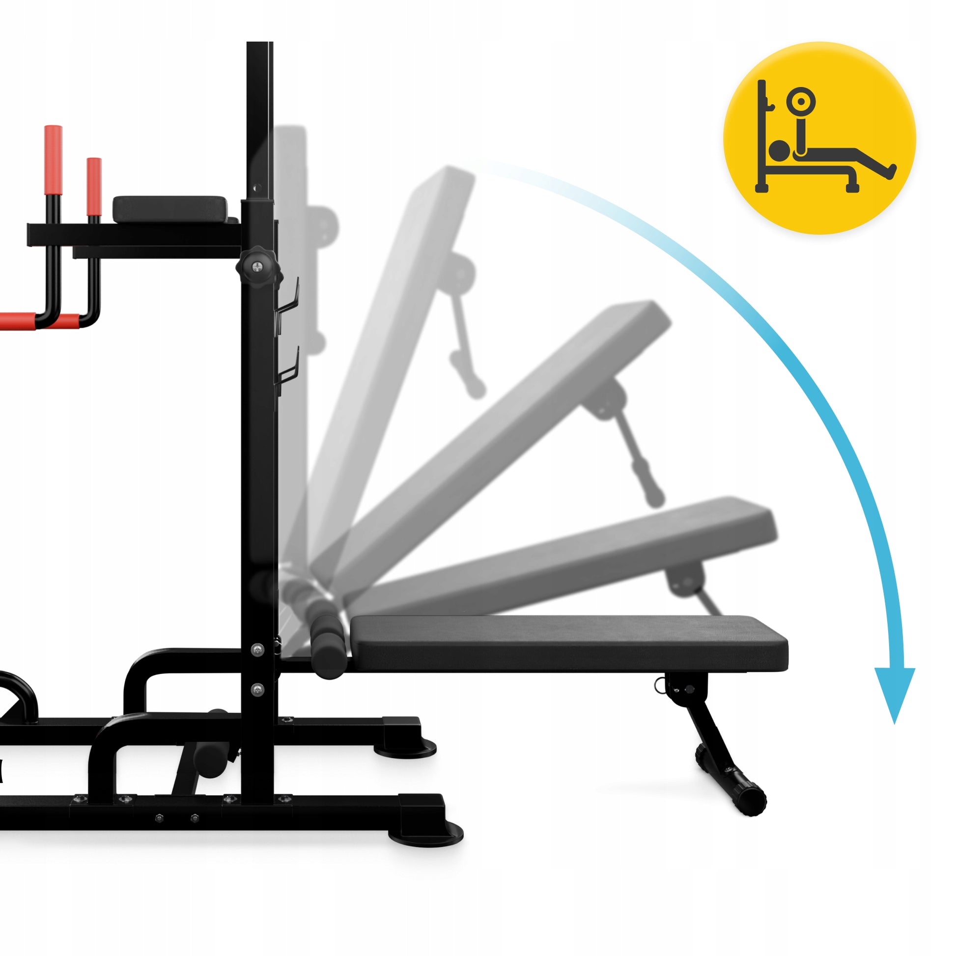 HANDRAIL MULTIFUNCTIONAL BENCH EXERCISE BENCH FREESTANDING PRO+