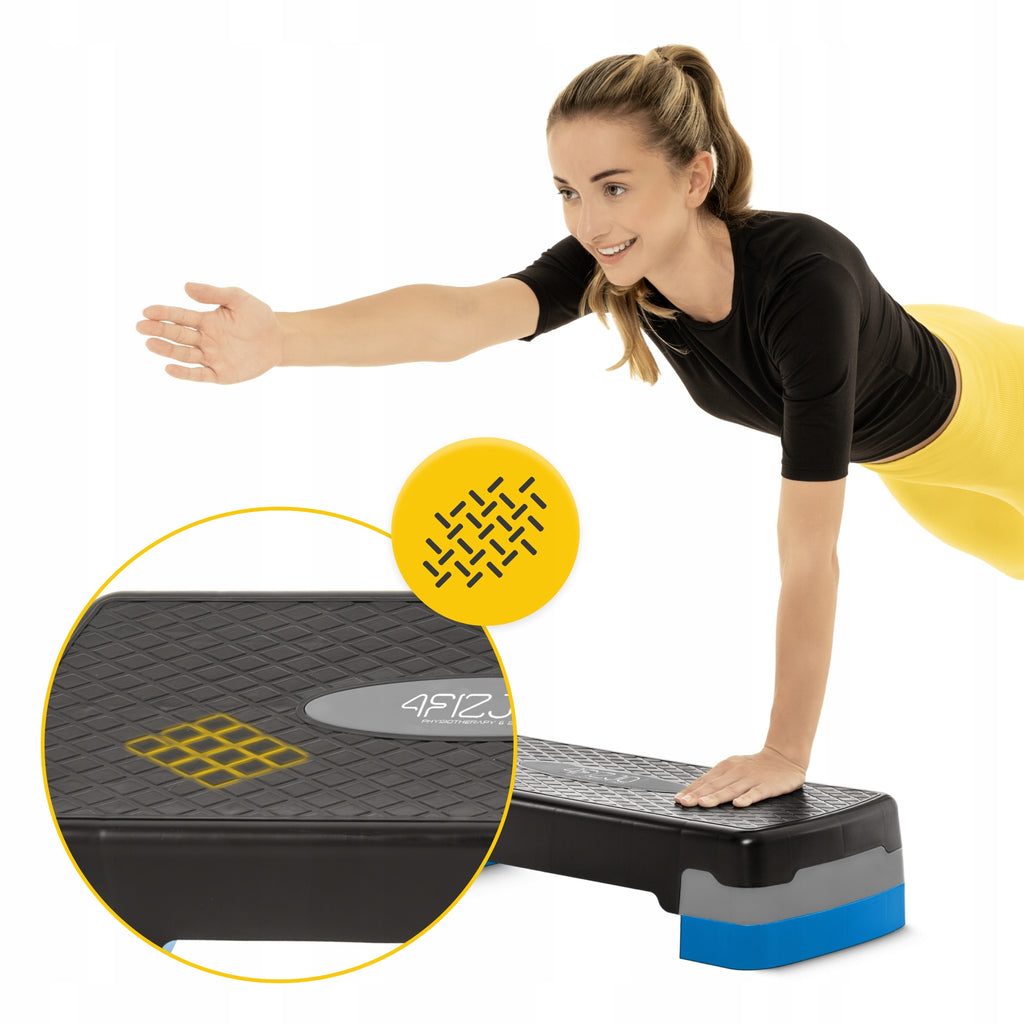 STEP FOR FITNESS AEROBICS EXERCISE 2 STAGE ADJUSTABLE DURABLE