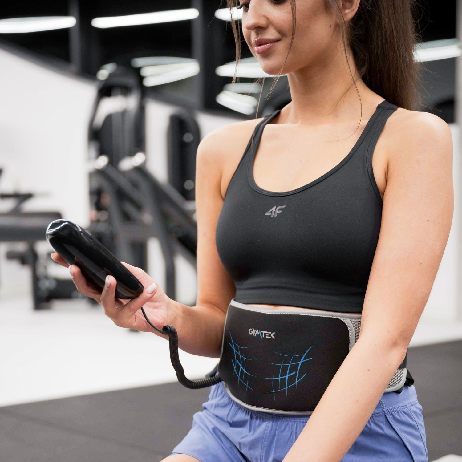 ABDOMINAL MUSCLE ELECTROSTIMULATOR ABDOMINAL MASSAGER SLIMMING BELT GYMTEK