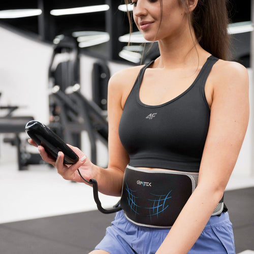 ABDOMINAL MUSCLE ELECTROSTIMULATOR ABDOMINAL MASSAGER SLIMMING BELT GYMTEK